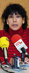 La concejala de Cultura, Silvia PÃ©rez, durante la rueda de prensa