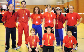 Equipo medinense en el Campeonato de EspaÃ±a de Kickboxing.