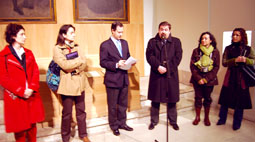 El director del Museo de las Ferias y el presidente de la Junta de Semana Santa durante la presentaciÃ³n de la 