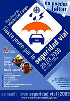 Cartel de la Fiesta de la Seguridad Vial.