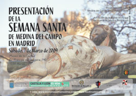 Cartel oficial de la presentaciÃ³n de la Semana Santa en Madrid.