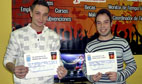SimÃ³n OyagÃ¼e y Santiago FernÃ¡ndez, ganadores del I Torneo Pro Evolution Soccer de Medina del Campo