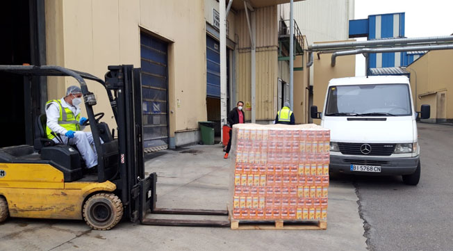 La Diputación envía 5.500 kilos como ayuda de emergencia al Banco de Alimentos